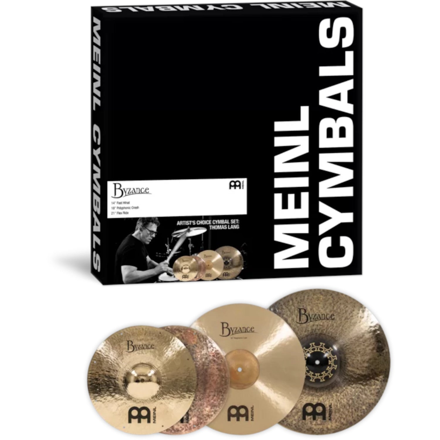 Meinl A-CS7 Byzance Artist's Choice Thomas Lang bekken set 14-18-21 inch