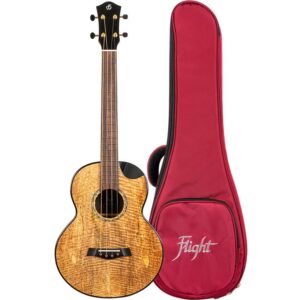 Flight Maia Baritone EQ-A elektrisch-akoestische bariton ukelele staalsnarig