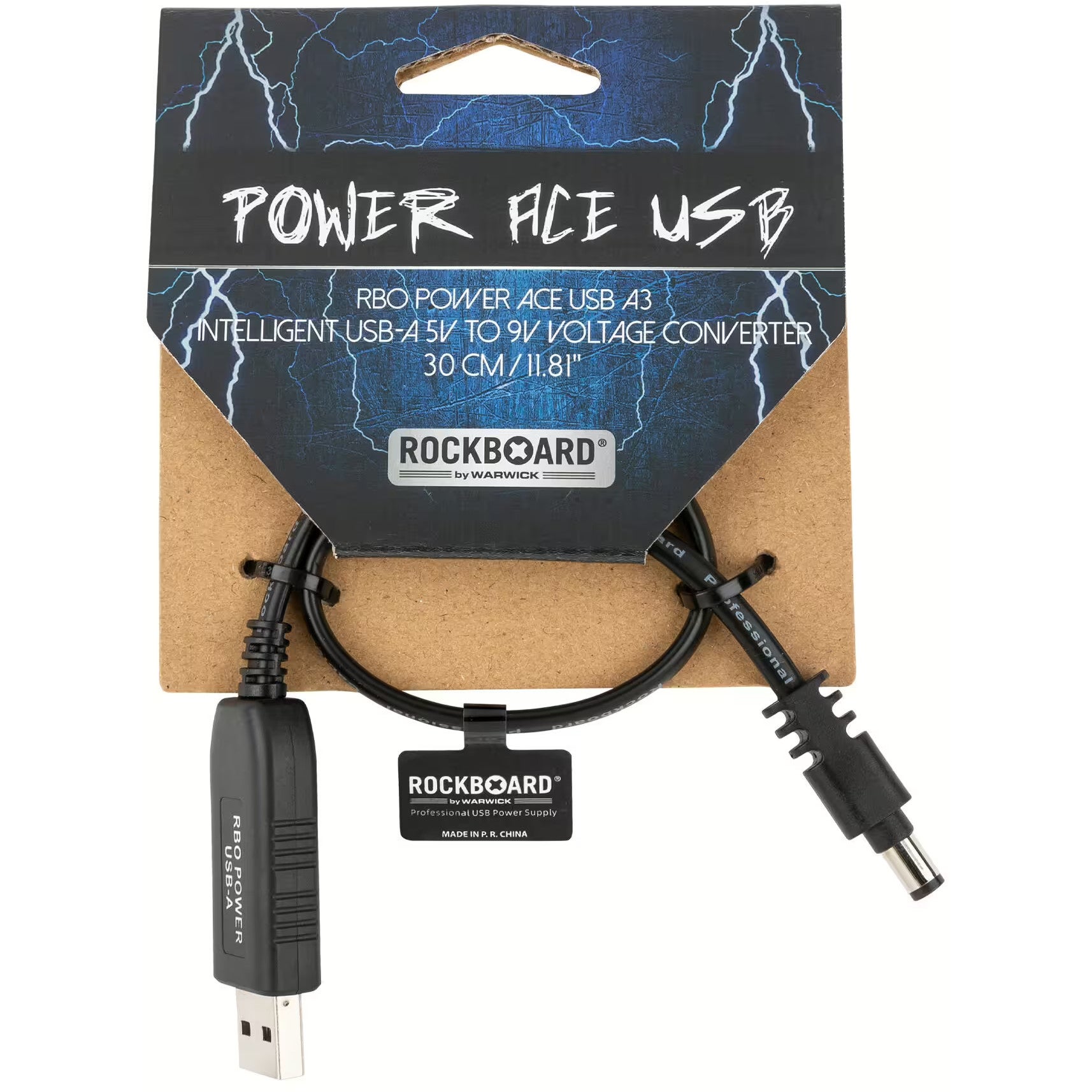 RockBoard Intelligent USB-A 5V to 9V Voltage Converter 30 cm spanningsomvormer