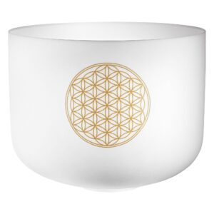 Meinl PCSB16FOL Crystal Singing Bowl Flower of Life klankschaal 16 inch toon C3