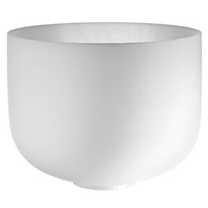 Meinl CSBM12C4 Crystal Singing Bowl White-Frosted klankschaal 12 inch toon C4