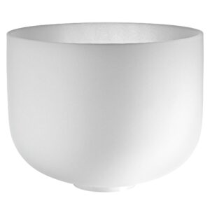 Meinl CSBM12G3 Crystal Singing Bowl White-Frosted klankschaal 12 inch toon G3