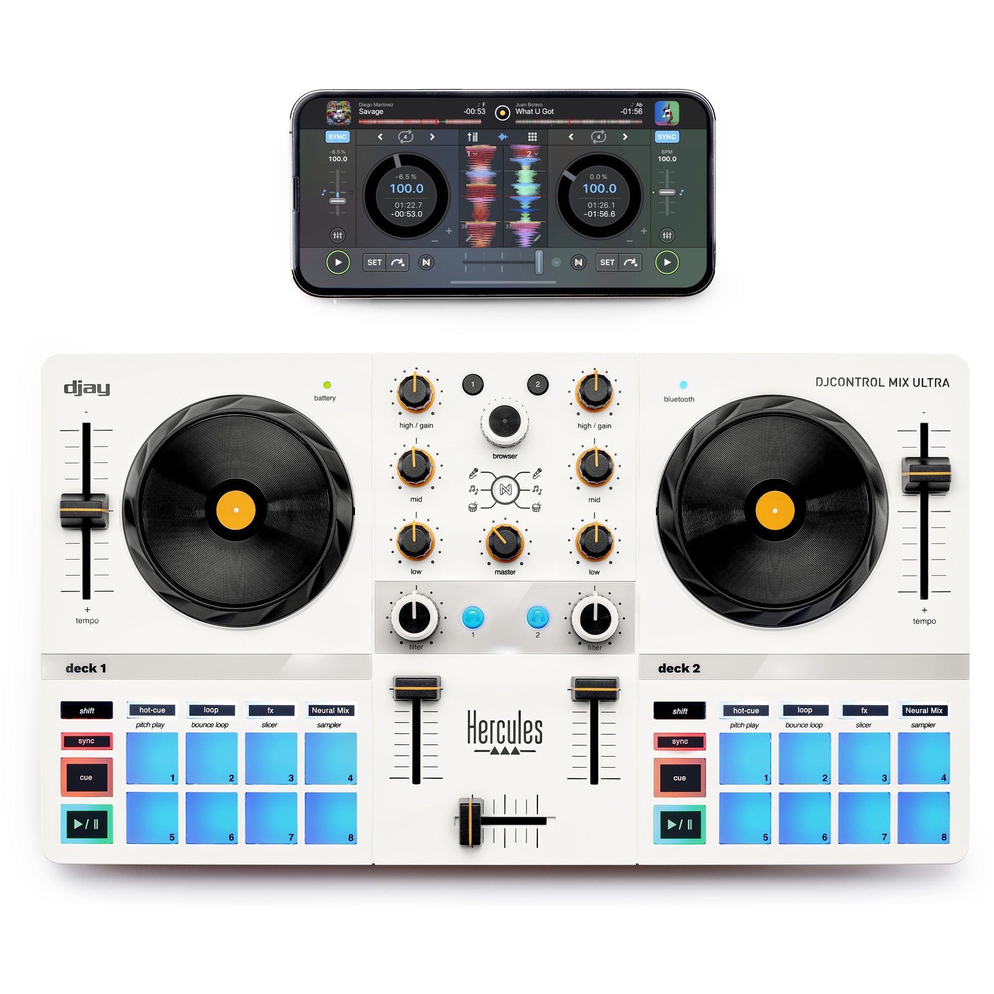 Hercules DJControl Mix Ultra mobiele DJ controller