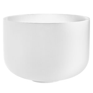 Meinl CSBM14E3 Crystal Singing Bowl White-Frosted klankschaal 14 inch toon E3
