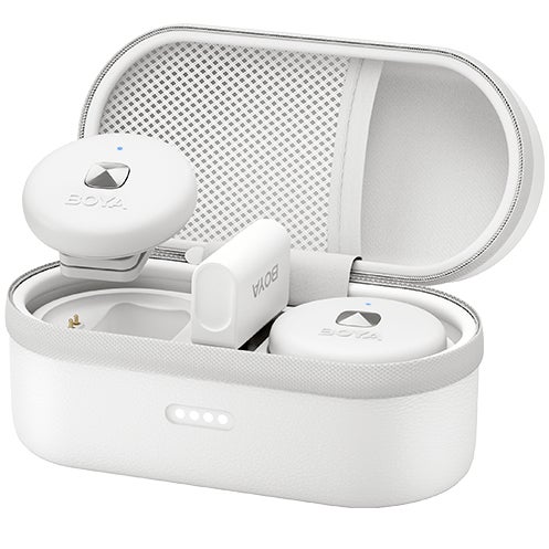 Boya Omic-D White Draadloze dasspeldmicrofoon set voor iOS
