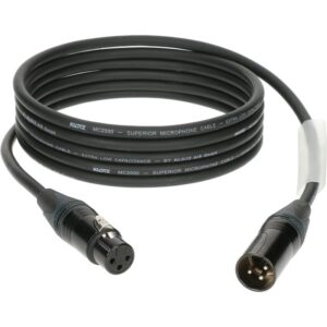 Klotz M2 3XM2T6M100 microfoonkabel Neutrik XLR 10m zwart/grijs