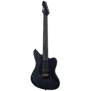 ESP LTD AW-XJ7B Evertune Open Grain Black Satin Alex Wade signature 7-snarige elektrische gitaar met case