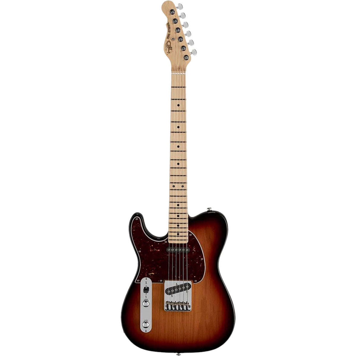 G&L Tribute ASAT Classic Lefty 3-Tone Sunburst MN linkshandige elektrische gitaar