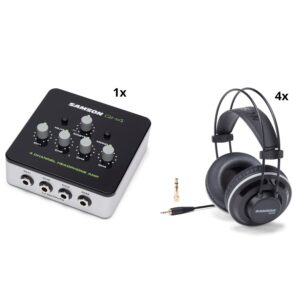 Samson SR990 vierdelige set + QH4 hoofdtelefoon versterker