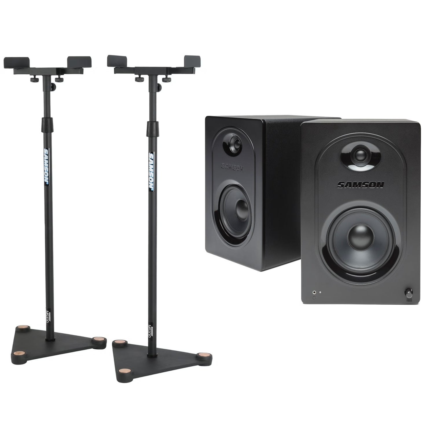 Samson MediaOne M50 + MS100 studiomonitor statieven