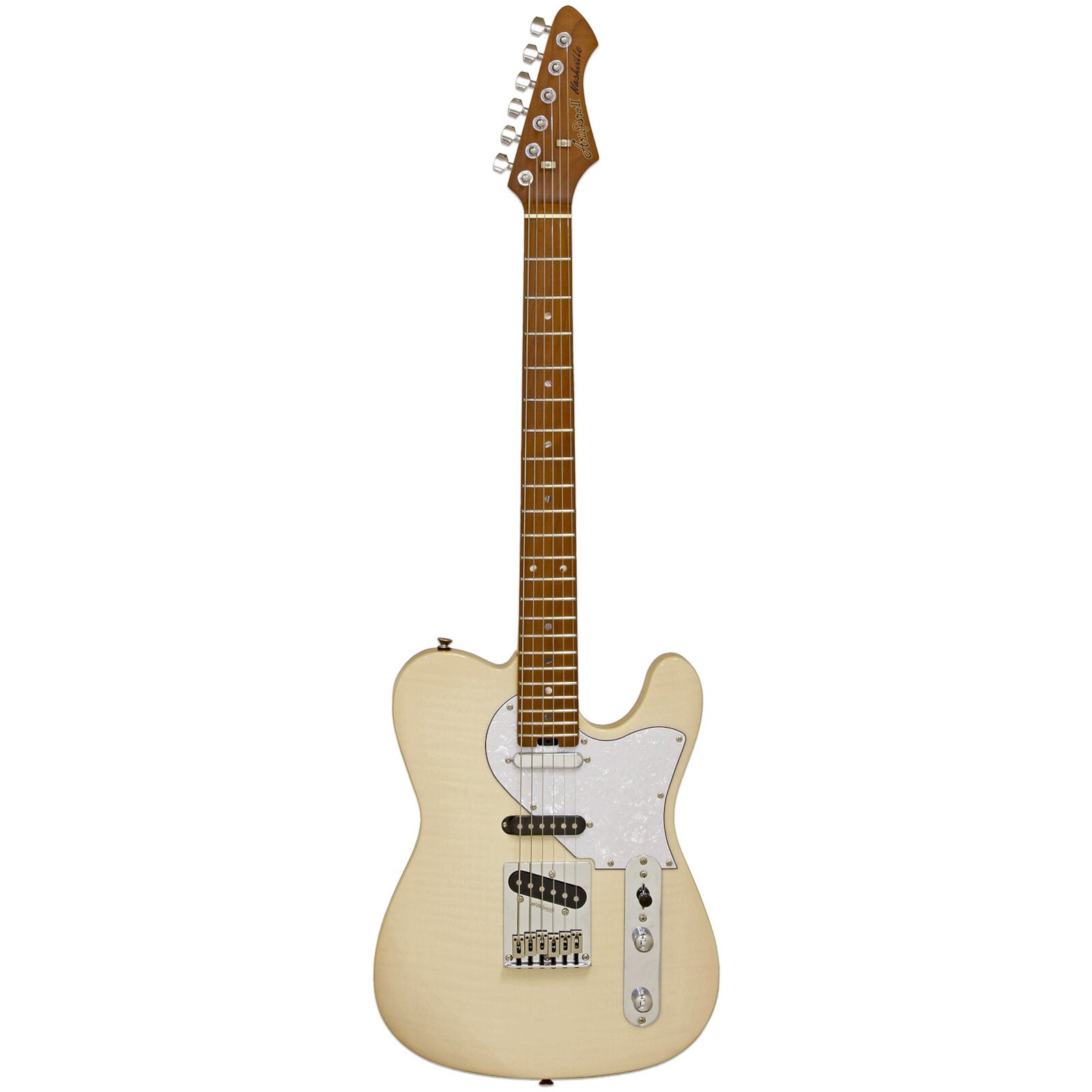 Aria Pro II Hot Rod Collection 615-MK2 Marble White elektrische gitaar