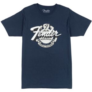 Fender World Wide Tee Vintage Navy S