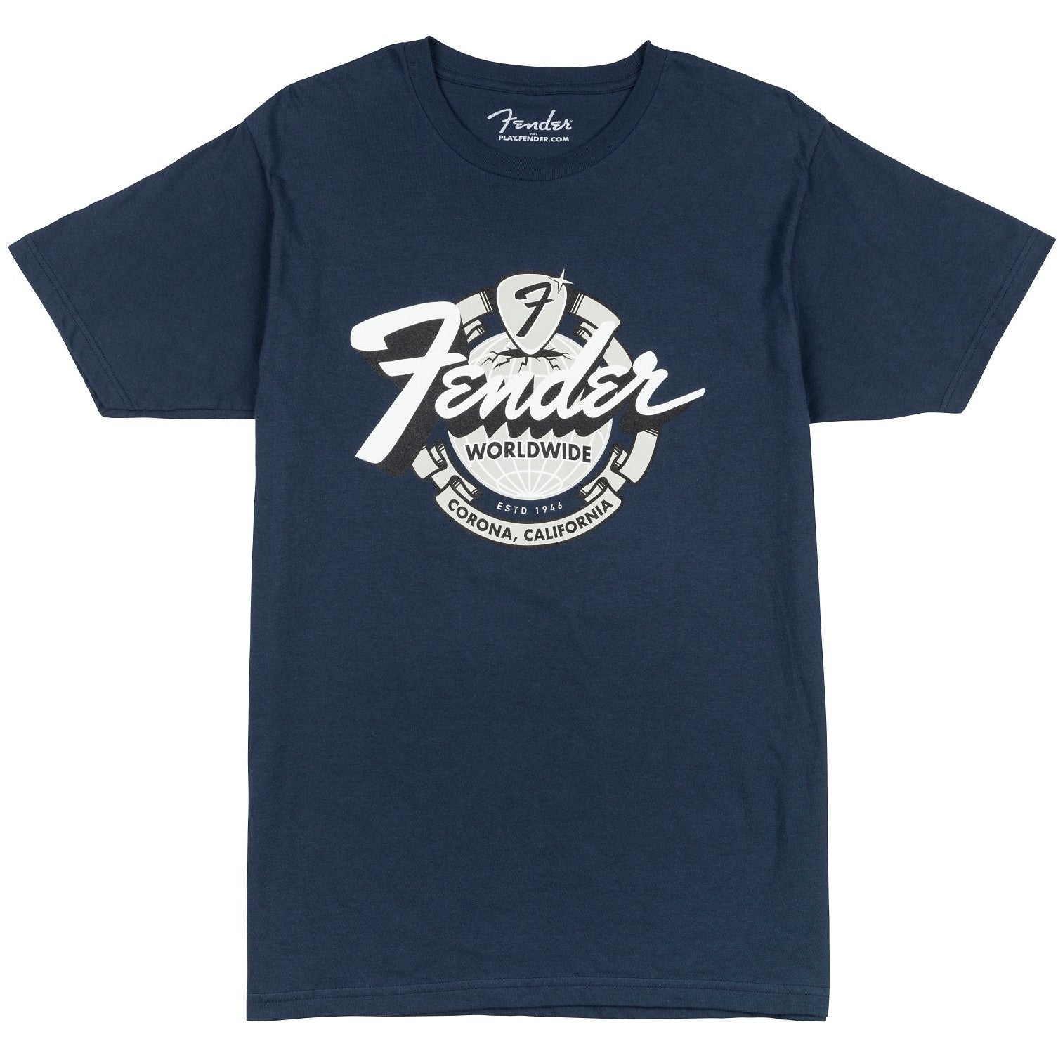 Fender World Wide Tee Vintage Navy XXL
