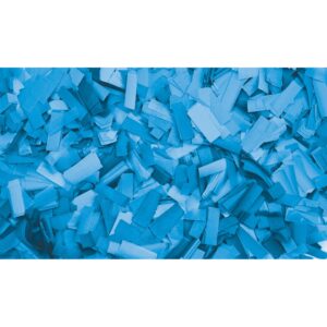 Showgear Confetti rechthoekig 1 kg 55 x 17 mm, lichtblauw
