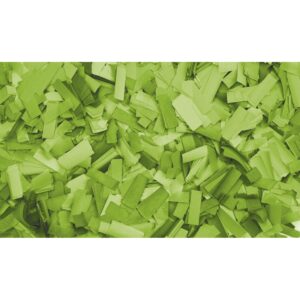 Showgear Confetti rechthoekig 1 kg 55 x 17 mm, lichtgroen