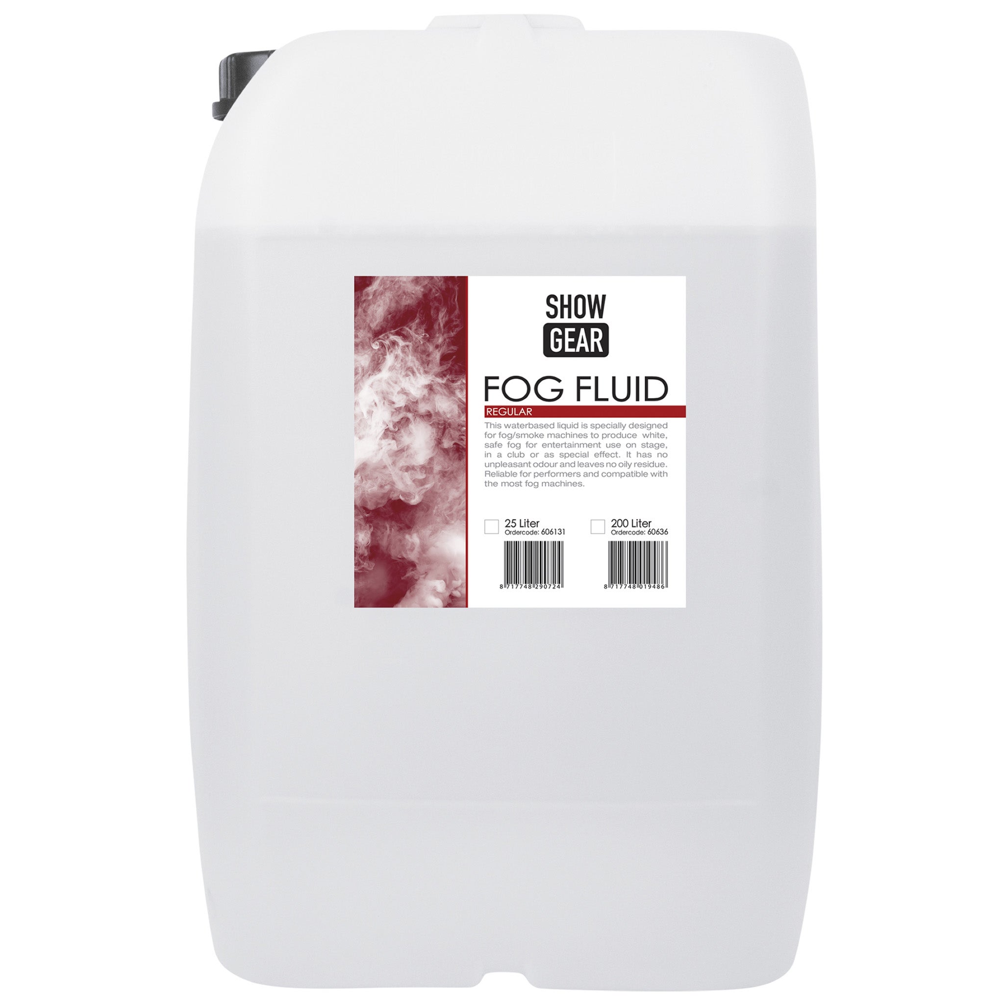 Showgear Fog Fluid Regular rookvloeistof op waterbasis 25 liter