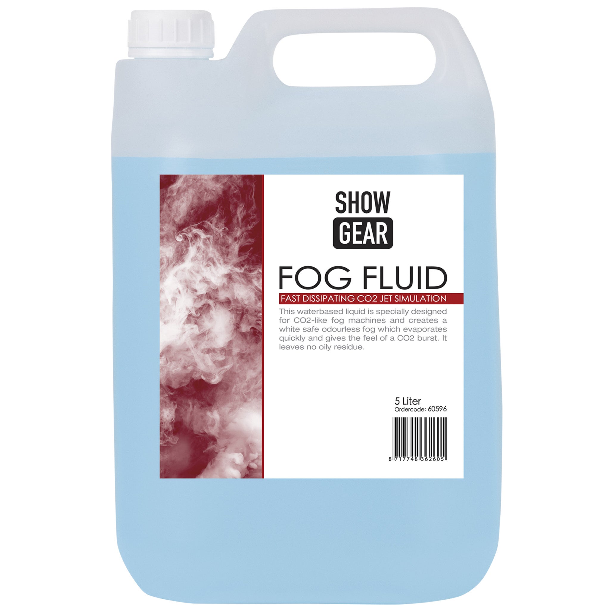 Showgear Fog Fluid Fast Dissipating rookvloeistof snel oplossend 5 liter