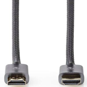 Nedis CVTB34000GY10 high speed HDMI-kabel met ethernet 1m