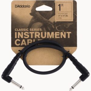 D'Addario PW-CGTPRA-01 Classic Series Patch Cable haaks 30 cm