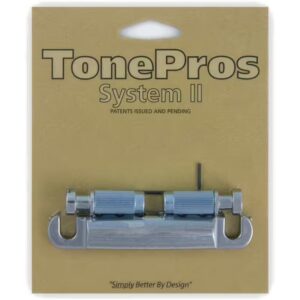 TonePros T1Z Chrome Metric Locking Stop Tailpiece