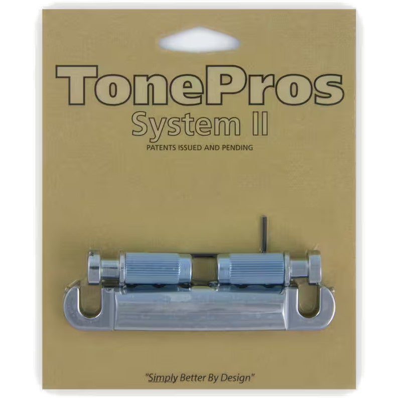 TonePros T1Z Chrome Metric Locking Stop Tailpiece