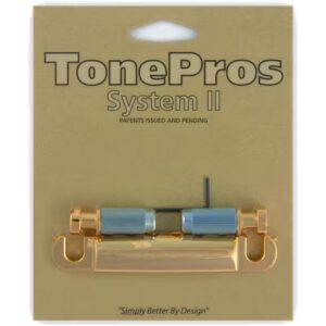 TonePros T1Z Gold Metric Locking Stop Tailpiece