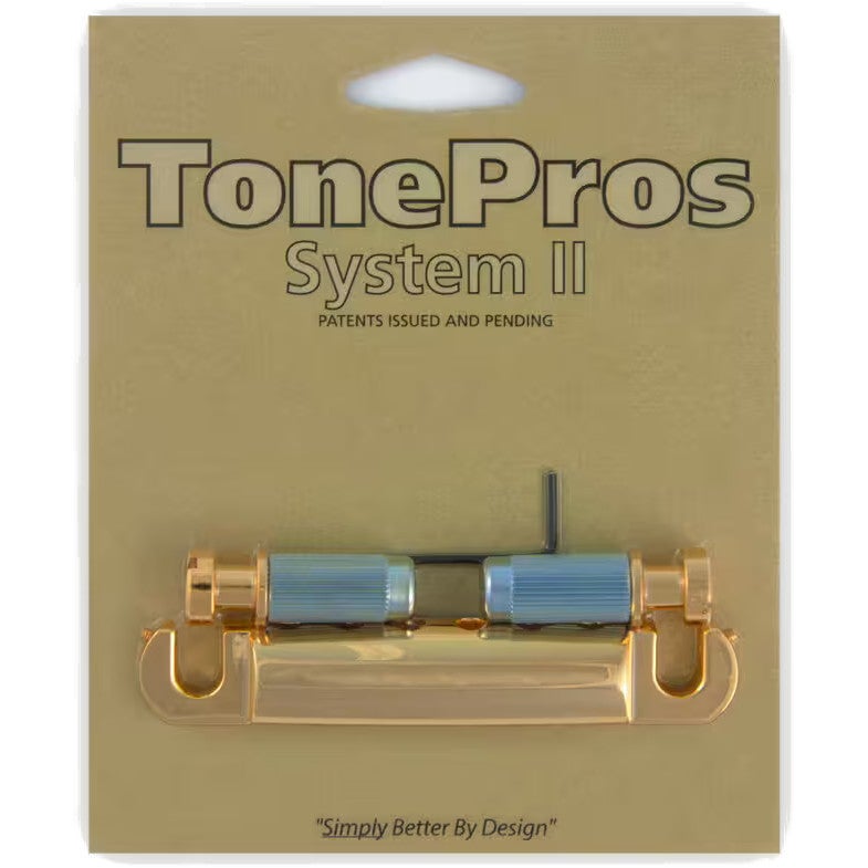 TonePros T1Z Gold Metric Locking Stop Tailpiece