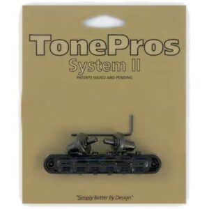 TonePros T3BP Black USA Locking TOM Style Bridge