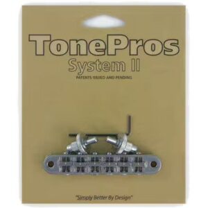 TonePros T3BP Chrome USA Locking TOM Style Bridge