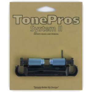 TonePros T1ZS Black USA Locking Stop Tailpiece