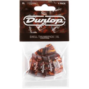 Dunlop 9024P Shell Extra Large Thumb Pick duimplectrumset (4 stuks)