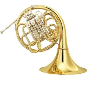 Yamaha YHR-567GDB dubbelhoorn F/Bb goudmessing