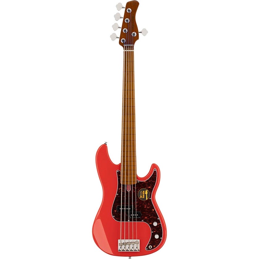 Sire Marcus Miller P5 5-String FL Dakota Red 5-snarige fretloze elektrische basgitaar