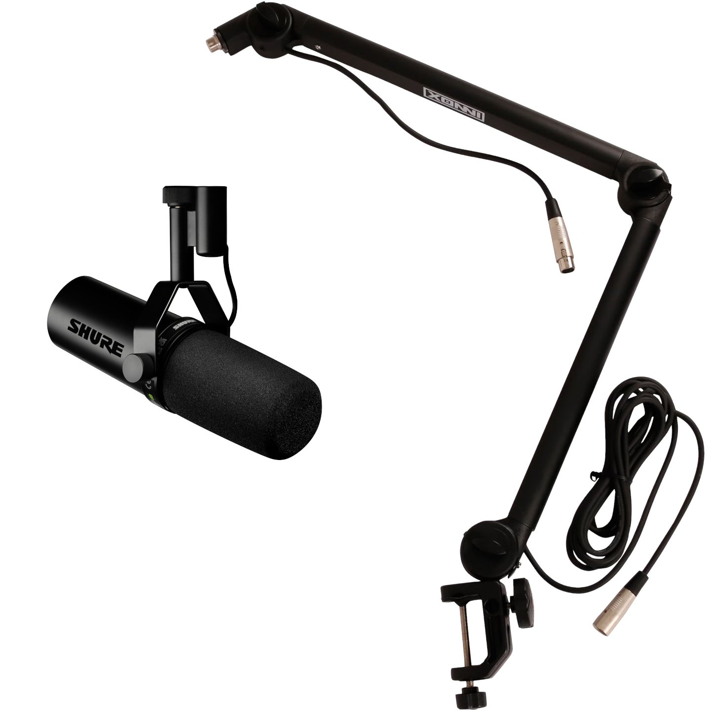 Shure SM7dB met Innox IVA08 XLR Pro broadcasting statief