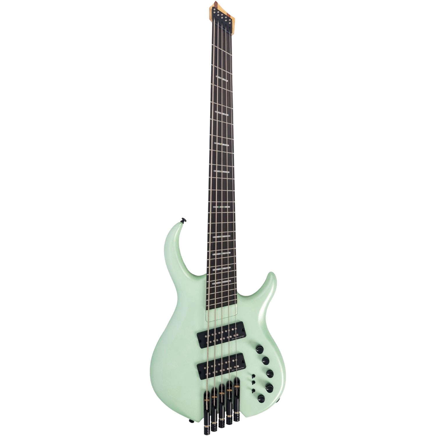 Sire Marcus Miller M6H 5-String Surf Green Metallic Satin 5-snarige headless elektrische basgitaar met gigbag