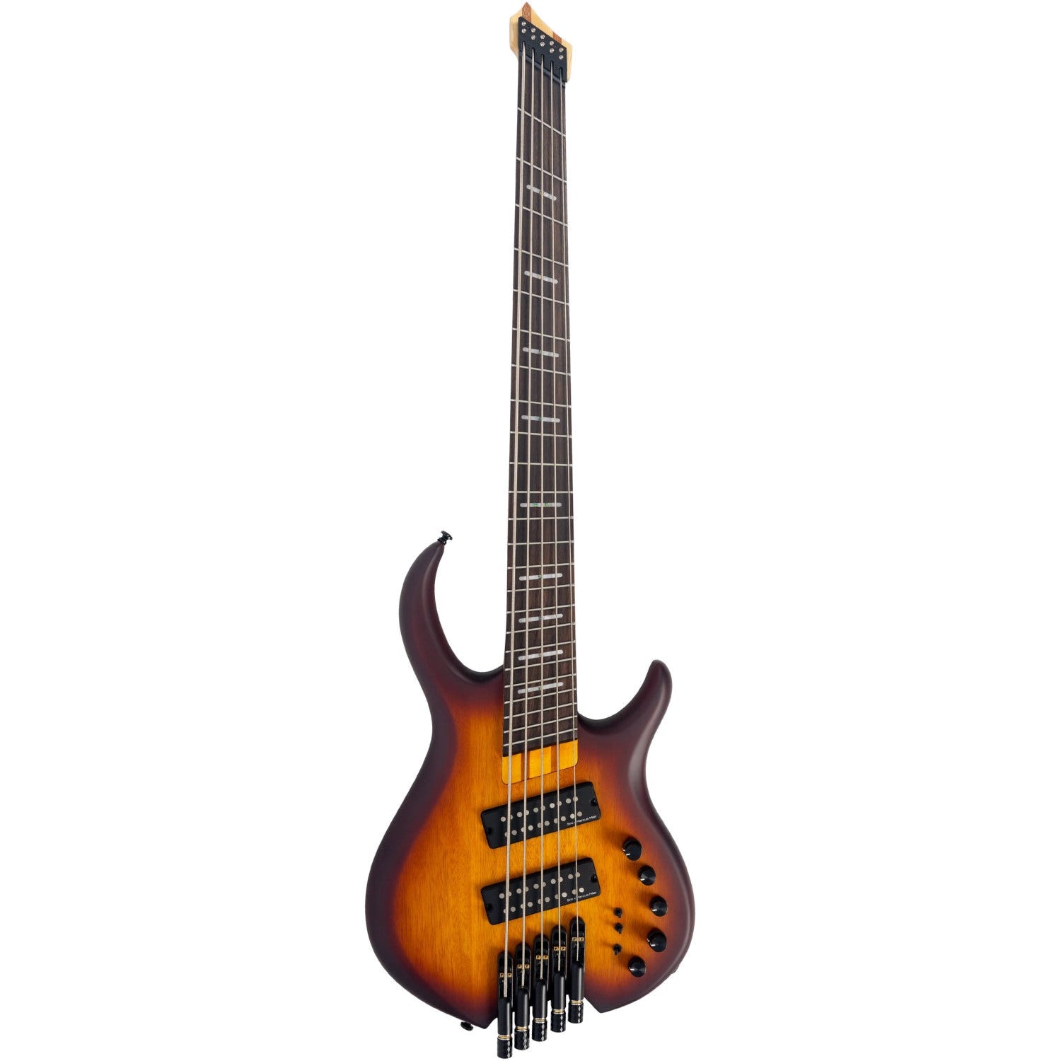 Sire Marcus Miller M6H 5-String Tobacco Sunburst Satin 5-snarige headless elektrische basgitaar met gigbag