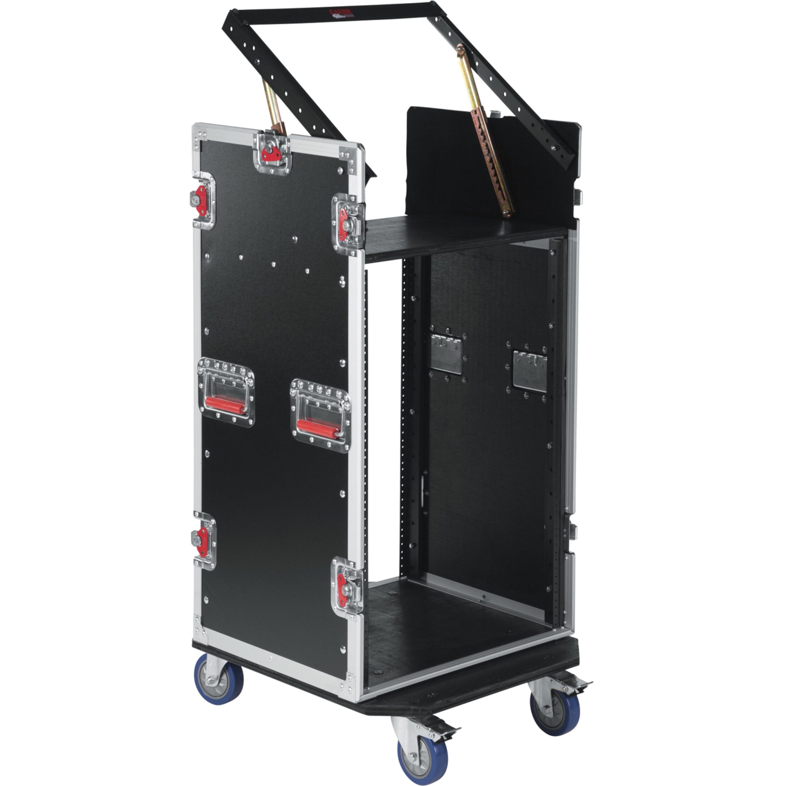 Gator Cases G-TOUR 10X16 PU 10U Top, 16U Side Audio Road Rack Case