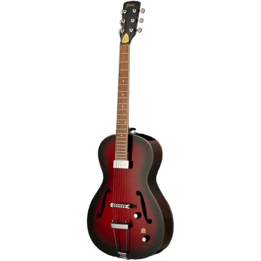 Framus Studio Burgundy Blackburst Transparent High Polish semi-akoestische gitaar
