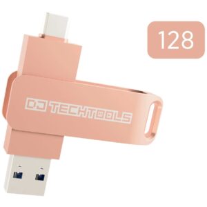 DJ TechTools Chroma Drive 128 GB Rose Gold USB-stick voor DJ's (USB-A, USB-C)