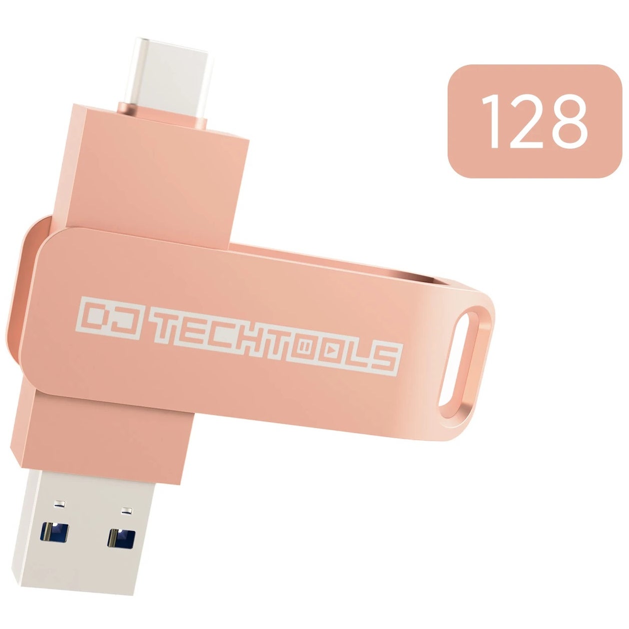 DJ TechTools Chroma Drive 128 GB Rose Gold USB-stick voor DJ's (USB-A, USB-C)