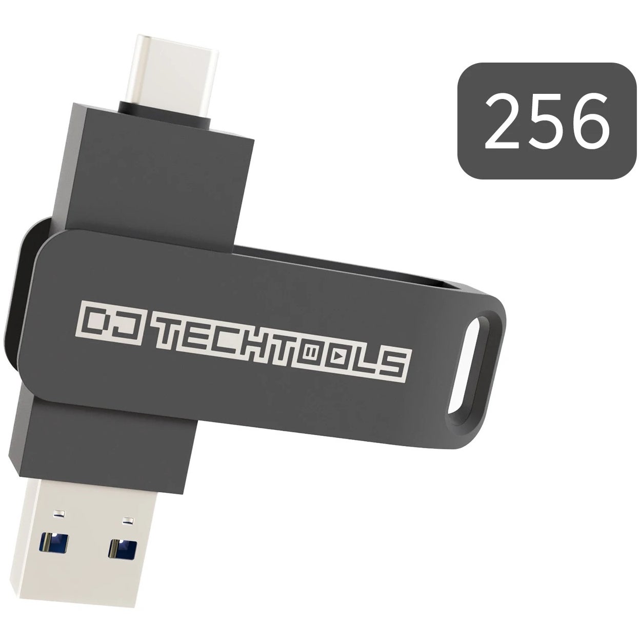 DJ TechTools Chroma Drive 256 GB Space Gray USB-stick voor DJ's (USB-A, USB-C)