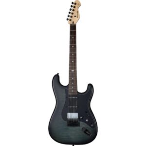 Mooer MSC31 Pro Guitar Grey Burst elektrische gitaar met gigbag