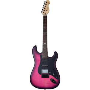 Mooer MSC31 Pro Guitar Purple Burst elektrische gitaar met gigbag