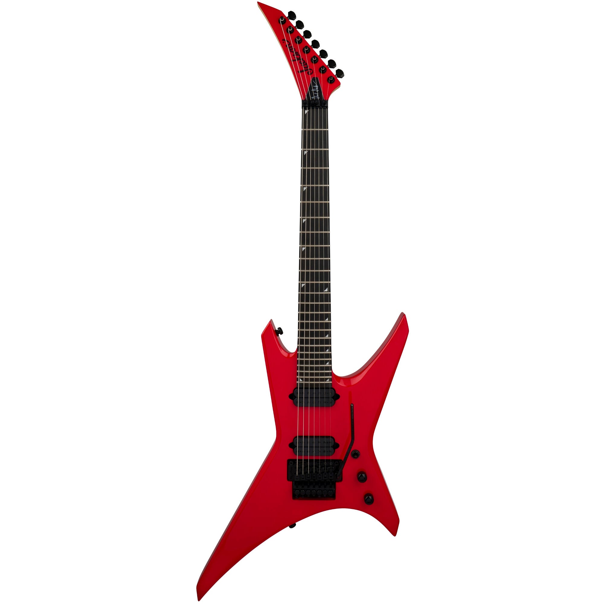 Jackson Pro Series Dave Davidson Warrior WR7 EB Ferrari Red elektrische gitaar met gigbag