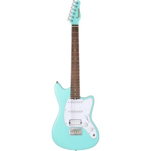 Mooer MLT10 Guitar Candy Blue elektrische gitaar met gigbag