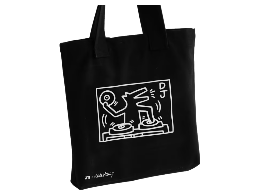 AM Clean Sound Keith Haring Record Tote Bag