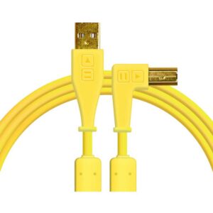 Chroma Cables USB-A To USB-B 1.5m Yellow Angled