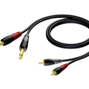 Procab CLA631/3 Tulp Naar Jack Kabel