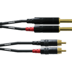 Cordial CFU 6 PC Adapterkabel Tulp M-Jack M Stereo 6m