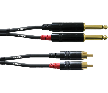 Cordial CFU 6 PC Adapterkabel Tulp M-Jack M Stereo 6m